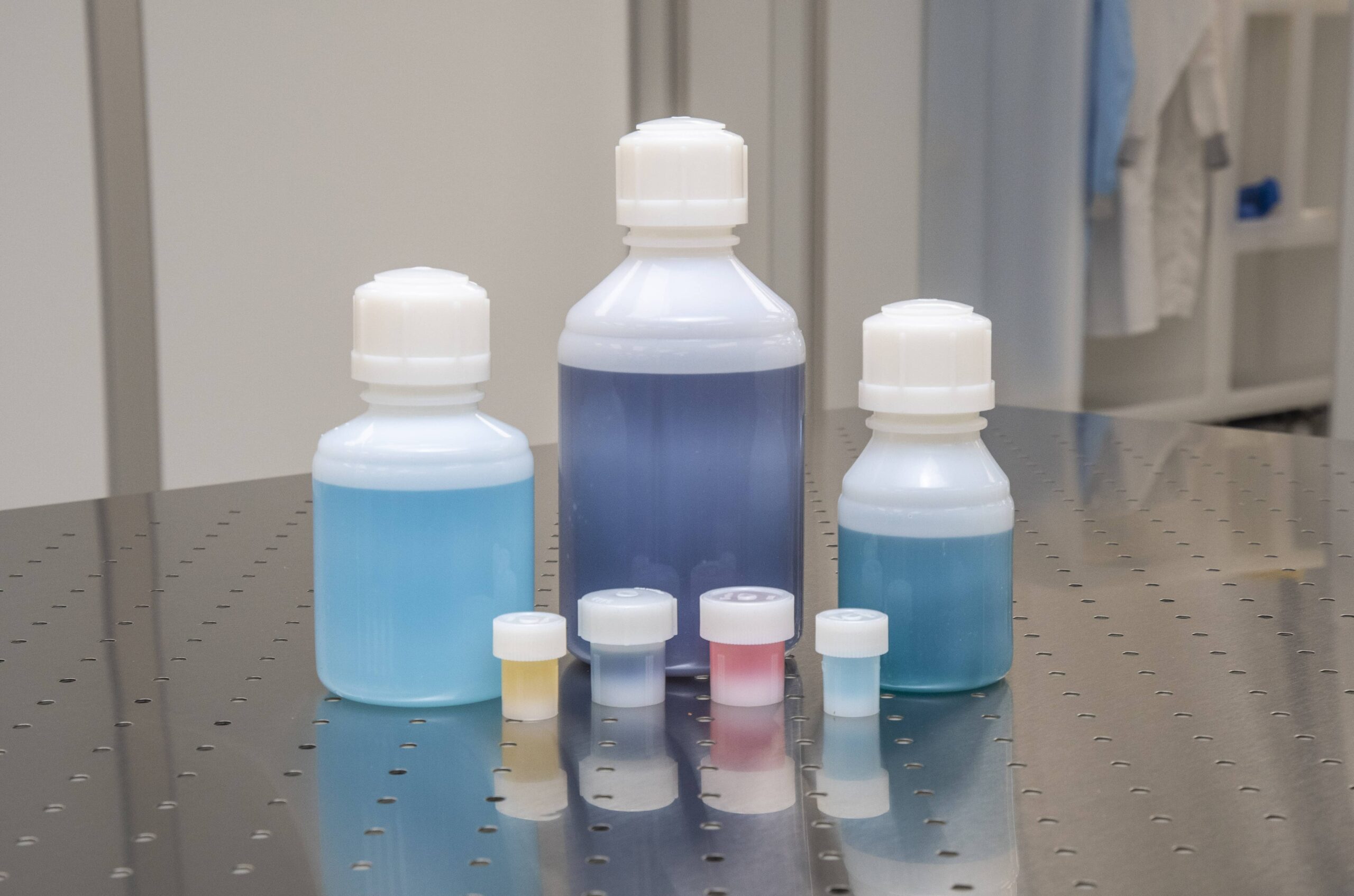 ETFE Bottle and Vial Family Color Cleanroom